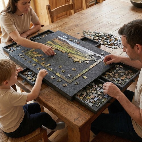 Jigsaw puzzle board portable - jigsaw,