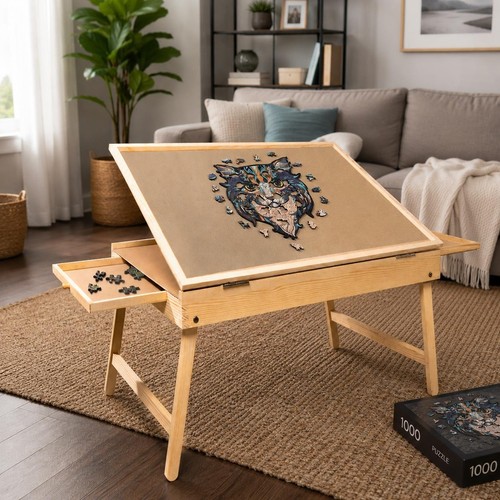 Adjustable wooden jigsaw - wooden,