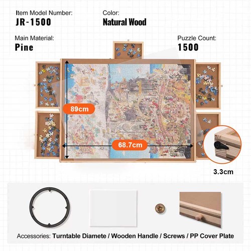 Wooden rotating jigsaw - rotating, puzzle