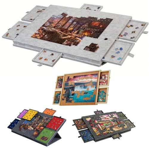 Felt jigsaw puzzle board - jigsaw,