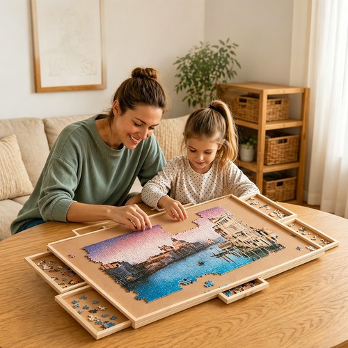 1000pcs wooden jigsaw - wooden,