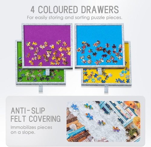 Felt jigsaw puzzle table with - jigsaw,